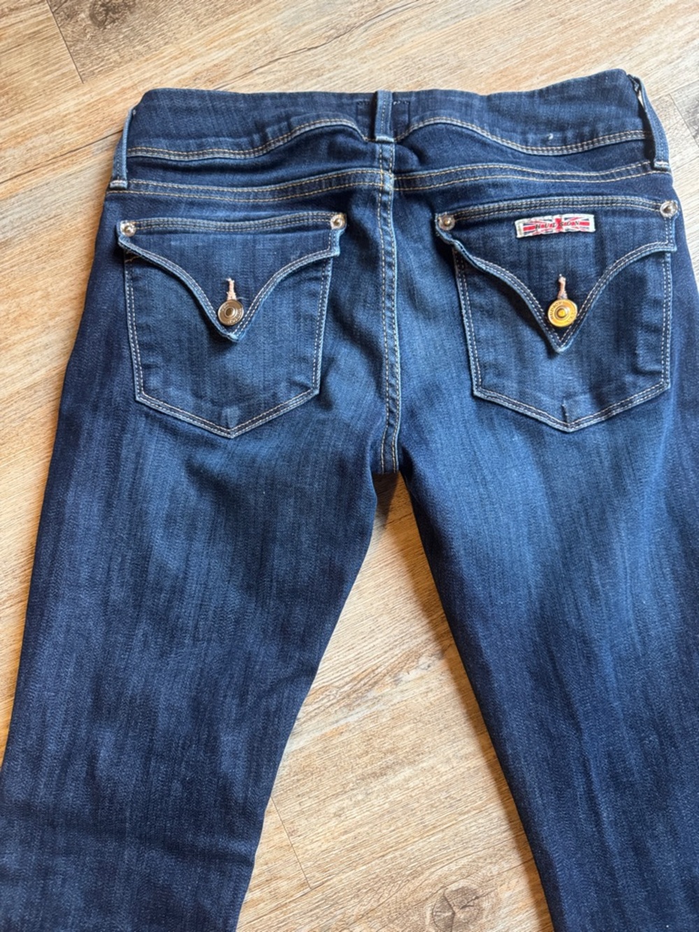 Hudson Dark Blue Women's Denim Jeans with Back Pocket Detail